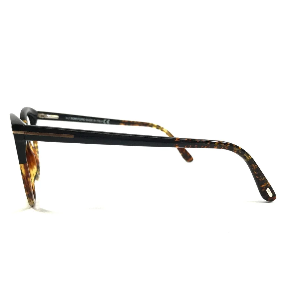 Tom Ford Eyeglasses Frames TF5674-B 005 Black Brown Cat Eye Full Rim 54-17-140